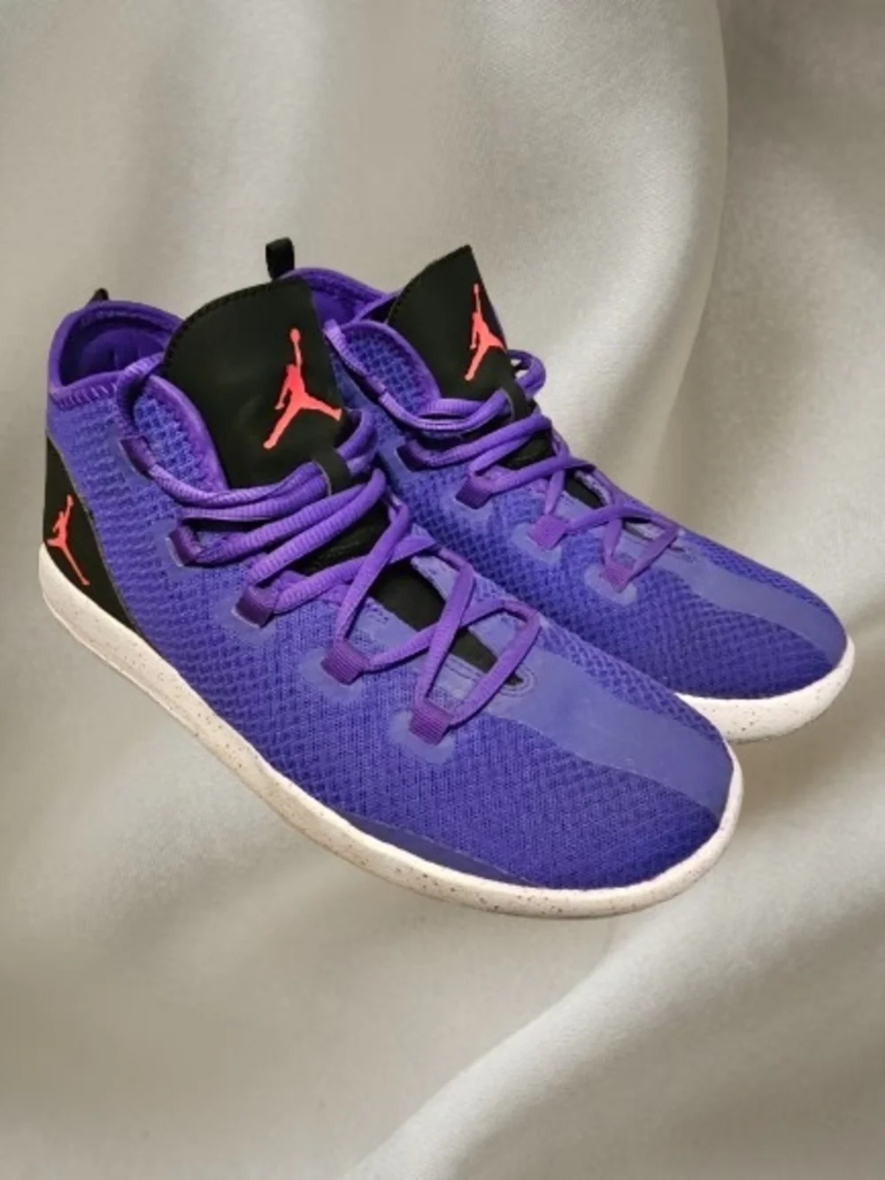 $30 Jordan Men's Purple Sneakers with Coral Jumpman